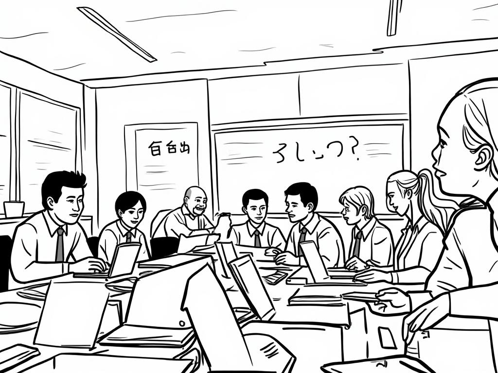 Greek language classroom