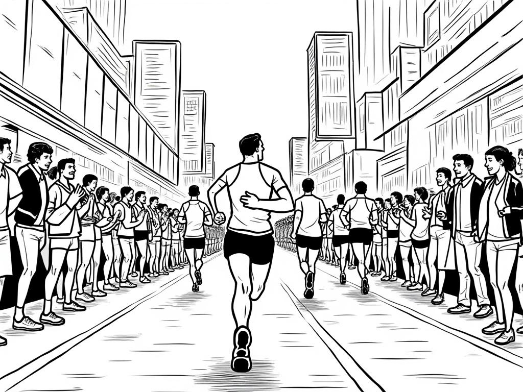 Marathon runners Greece